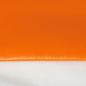 PVC matt mit Saum und ohne Ösen, orange dunkel